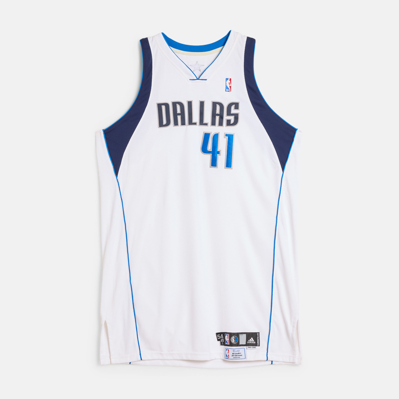 Super Flea Market+UNIFORM GAME-WORN NBA DALLAS MAVERICKS 2007-08+auction+Dirk Nowitzki17